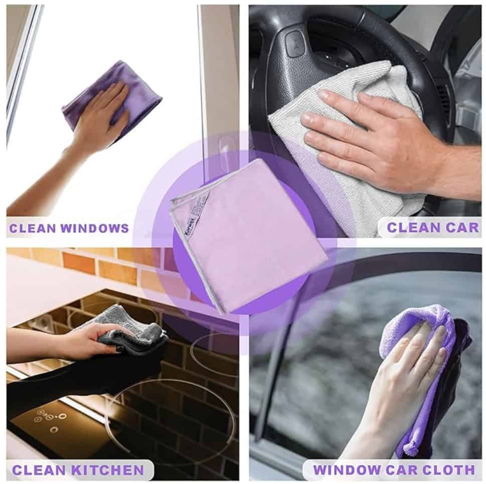 cleaning cloth for non toxic cleaning windows and mirrors